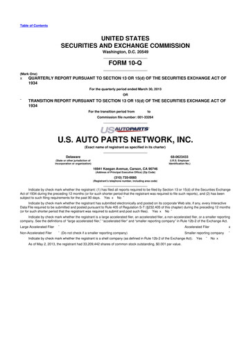 Thumbnail CarParts.com
 10-Q Quarterly Report FY2013 