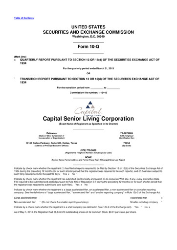 Thumbnail Sonida Senior Living 10-Q Quarterly Report FY2013 