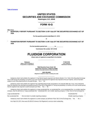 Thumbnail Standard BioTools 10-Q Quarterly Report FY2013 