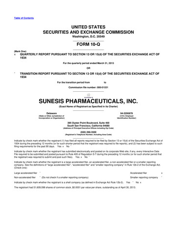 Thumbnail Viracta Therapeutics 10-Q Quarterly Report FY2013 