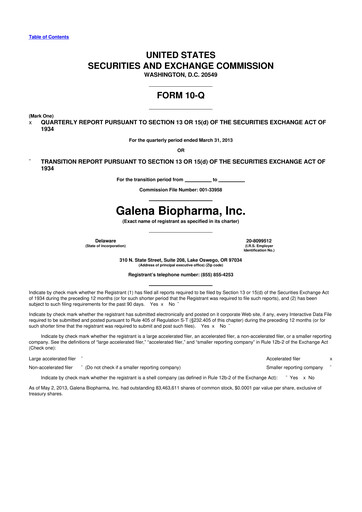 Thumbnail SELLAS Life Sciences 10-Q Quarterly Report FY2013 