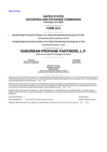 Thumbnail Suburban Propane Partners 10-Q Quarterly Report FY2013 