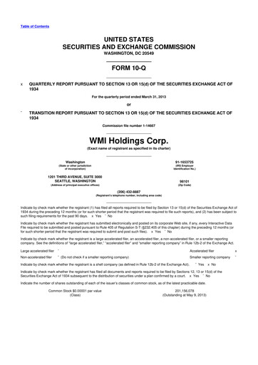 Miniature Mr. Cooper Group 10-Q Rapport trimestriel 2013 