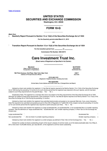 Thumbnail Tiptree 10-Q Quarterly Report FY2013 