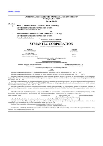 Thumbnail Gen Digital 10-K Annual Report 2013