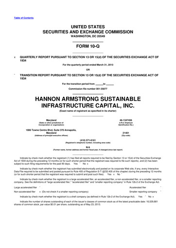 Thumbnail HASI (HA Sustainable Infrastructure Capita) 10-Q Quarterly Report FY 