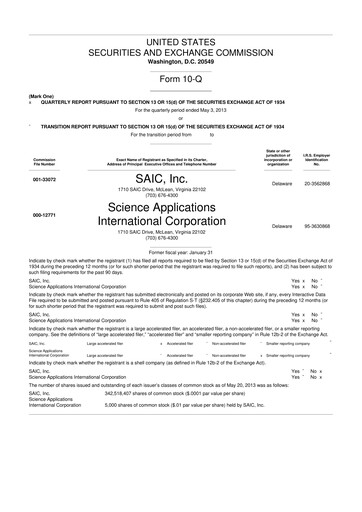 Thumbnail Leidos 10-Q Quarterly Report FY 