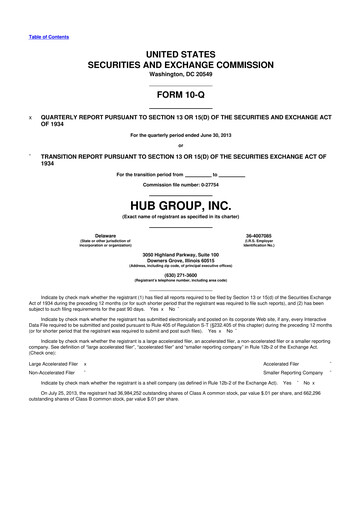 Thumbnail Hub Group
 10-Q Quarterly Report FY2013 