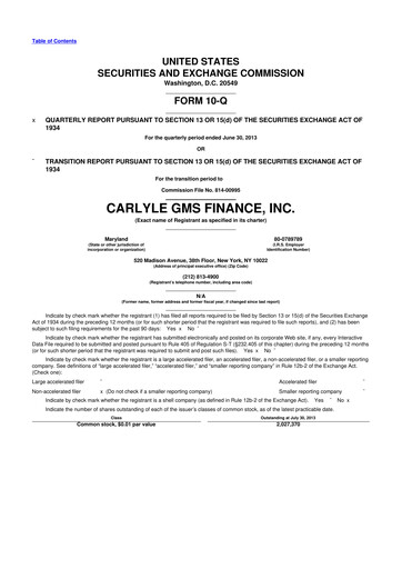 Thumbnail Carlyle Secured Lending 10-Q Quarterly Report FY 