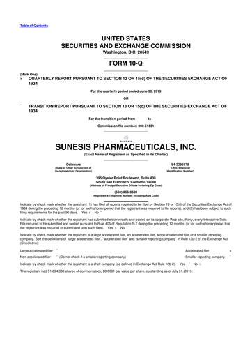 Thumbnail Viracta Therapeutics 10-Q Quarterly Report FY2013 