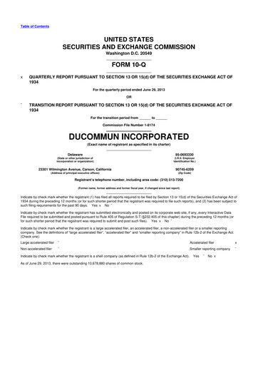 Thumbnail Ducommun 10-Q Quarterly Report FY2013 