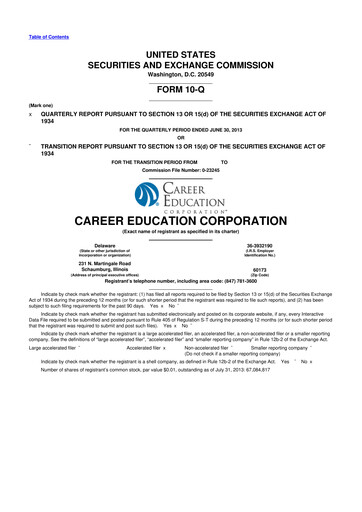 Thumbnail Perdoceo Education 10-Q Quarterly Report FY2013 