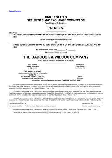 Vorschaubild BWX Technologies
 10-Q Quartalsbericht 2013 