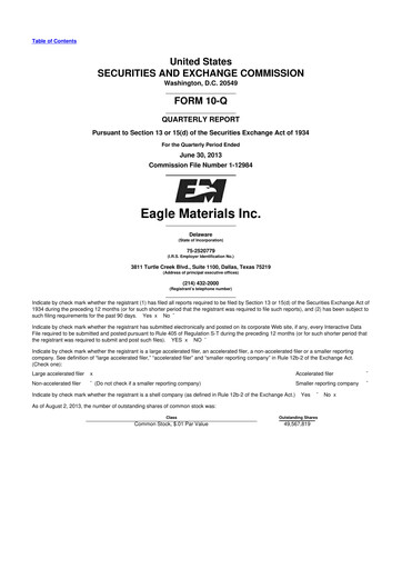 Thumbnail Eagle Materials
 10-Q Quarterly Report FY2014 