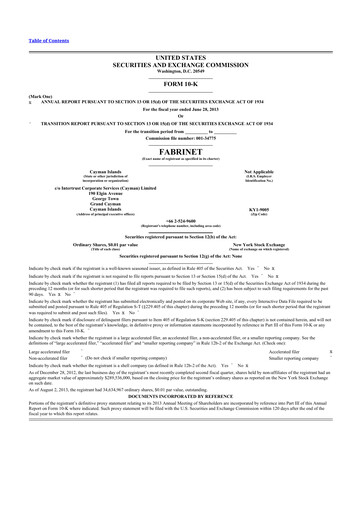 Thumbnail Fabrinet
 10-K Annual Report 2013