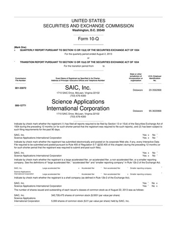 Thumbnail Leidos 10-Q Quarterly Report FY 