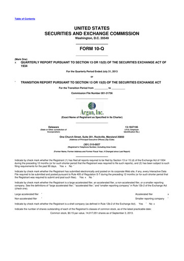 Thumbnail Argan 10-Q Quarterly Report FY2014 