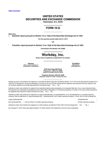 Vorschaubild Workday 10-Q Quartalsbericht 2014 