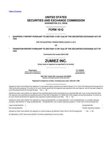 Thumbnail Zumiez 10-Q Quarterly Report FY2013 