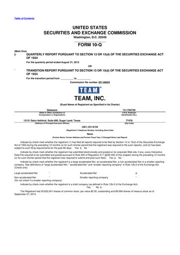 Thumbnail Team Inc 10-Q Quarterly Report FY2014 