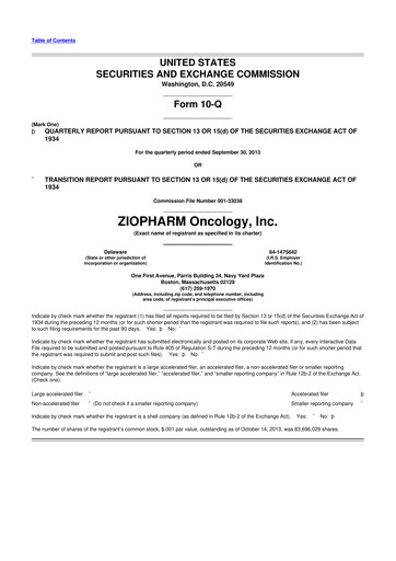 Vorschaubild Alaunos Therapeutics 10-Q Quartalsbericht 2013 