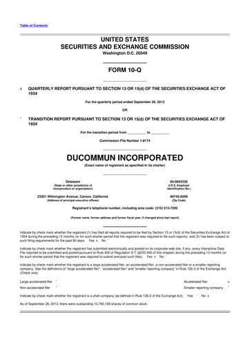 Thumbnail Ducommun 10-Q Quarterly Report FY2013 