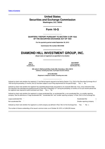 Thumbnail Diamond Hill Investment Group 10-Q Quarterly Report FY2013 