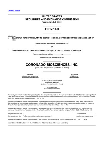 Vorschaubild Fortress Biotech
 10-Q Quartalsbericht 2013 