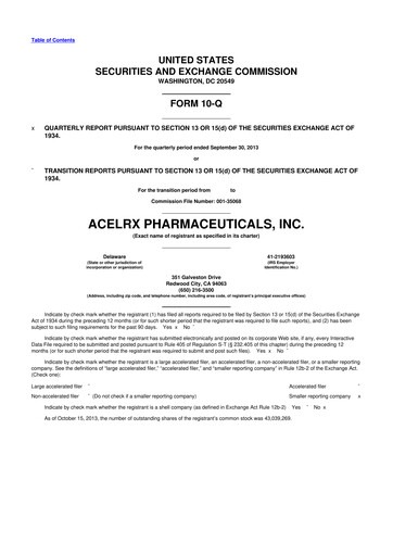 Thumbnail Talphera 10-Q Quarterly Report FY2013 