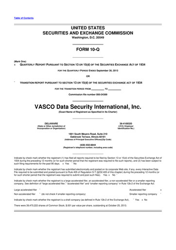 Vorschaubild OneSpan 10-Q Quartalsbericht 2013 