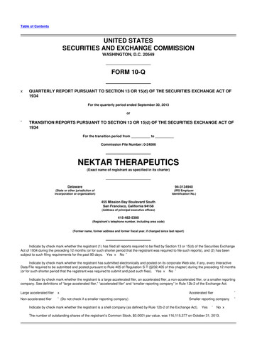 Thumbnail Nektar Therapeutics
 10-Q Quarterly Report FY2013 