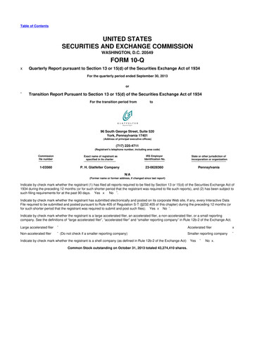 Miniature Magnera 10-Q Rapport trimestriel 2013 