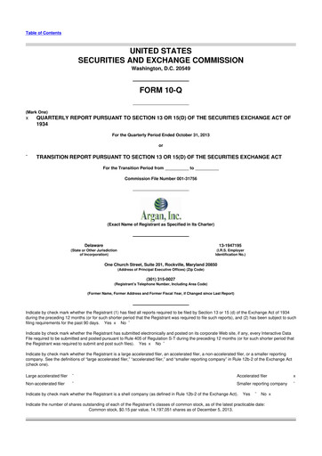 Thumbnail Argan 10-Q Quarterly Report FY2014 