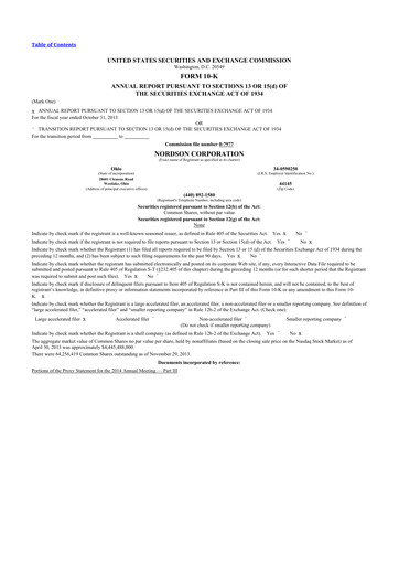 Thumbnail Nordson 10-K Annual Report 2013