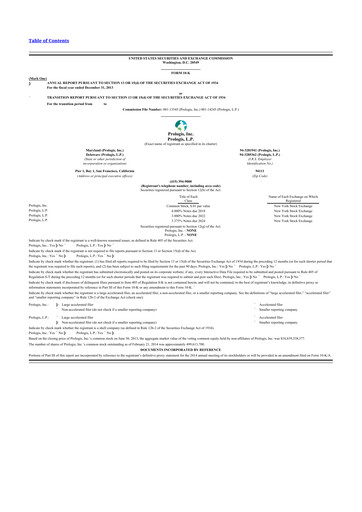 Miniature Prologis 10-K Rapport annuel 2013
