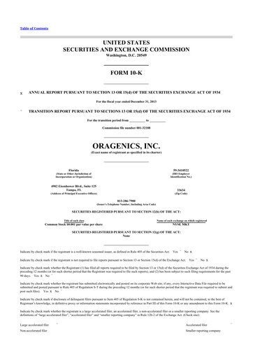 Thumbnail Oragenics 10-K Annual Report 2013