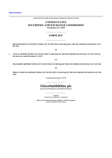 Miniature GSK plc 20-F Rapport annuel 