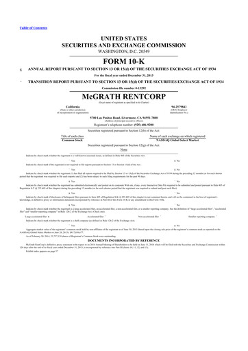 Thumbnail McGrath RentCorp
 10-K Annual Report 2013