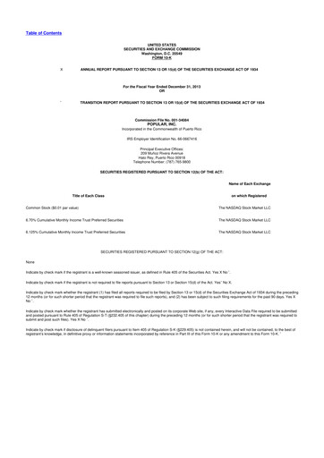 Thumbnail Popular, Inc. (Banco Popular de Puerto Rico) 10-K Annual Report 2013