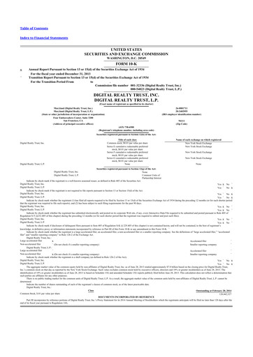 Thumbnail Digital Realty 10-K Annual Report 