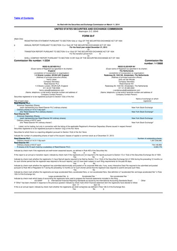 Thumbnail RELX 20-F Annual Report 
