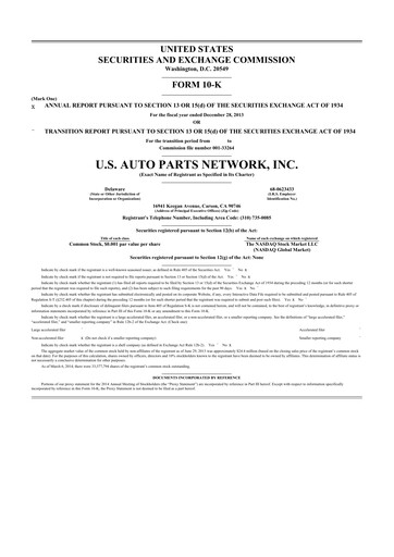 Thumbnail CarParts.com
 10-K Annual Report 2013