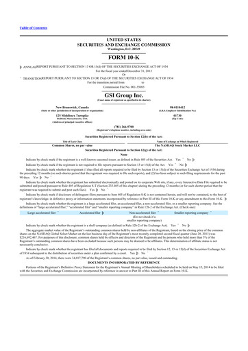 Thumbnail Novanta 10-K Annual Report 2013