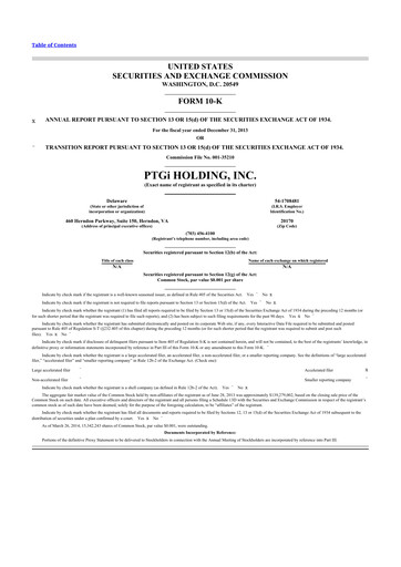 Thumbnail INNOVATE Corp. 10-K Annual Report 2013