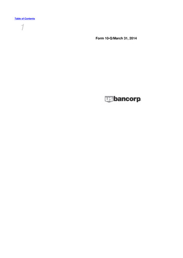 Miniature U.S. Bancorp 10-Q Rapport trimestriel 2014 