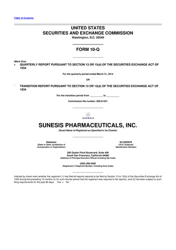 Thumbnail Viracta Therapeutics 10-Q Quarterly Report FY2014 