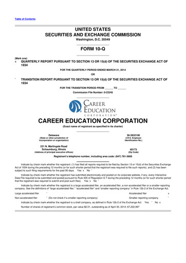 Thumbnail Perdoceo Education 10-Q Quarterly Report FY2014 