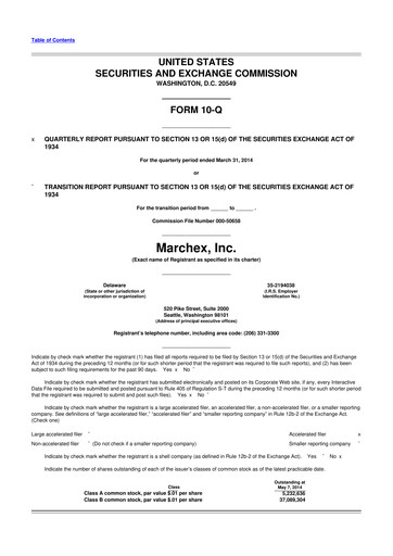 Vorschaubild Marchex 10-Q Quartalsbericht 2014 