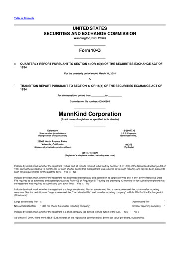 Thumbnail MannKind Corp 10-Q Quarterly Report FY2014 