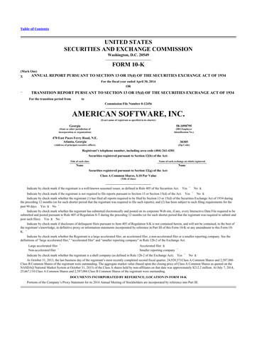 Thumbnail Logility Supply Chain Solutions 10-K Annual Report 2014